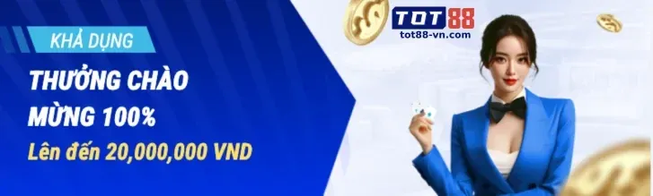 Hình ảnh chào mừng người chơi mới với tiền thưởng